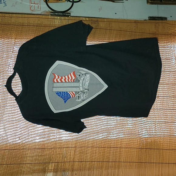 Made in USA T shirt. 911 Memorial Ride. Never forget. Size medium - Picture 5 of 6